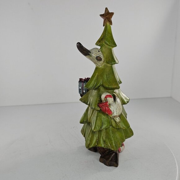 Tii Duck In Christmas Tree Outfit Figurine Resin - Picture 3 of 9